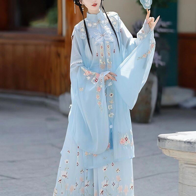 明制汉服女春夏薄款古风马面裙