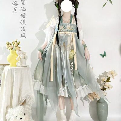 刺绣唐制汉服女小个子春夏套装
