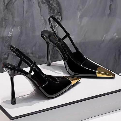 性感漆皮高跟鞋女细跟2025年新款