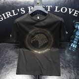 2025夏季新款丝光棉短袖T恤QT60665002P65，男装T恤，钱塘6066（原711）