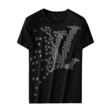 2025夏季新款丝光棉短袖T恤QT60668889P65M-6XL平铺，男装T恤，钱塘6066（原711）