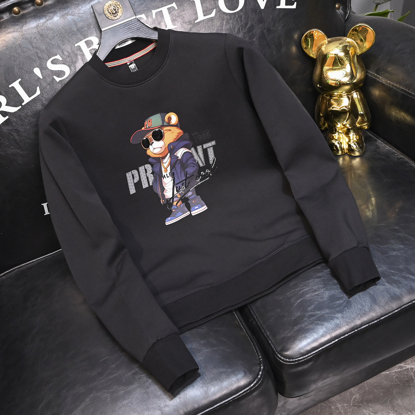 2025秋冬新款男士圆领卫衣60666111P105M-6XL,男装卫衣,钱塘6066（原711）