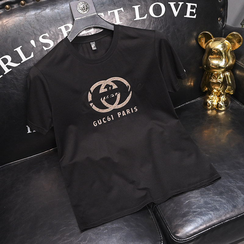 2025夏季新款丝光棉大码短袖T恤QT60665395P70M-6XL,男装T恤,钱塘6066（原711）