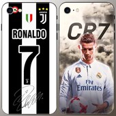 8尤文图斯 苹果6s 适用于C罗手机壳iphone7 x磨砂黑边软壳