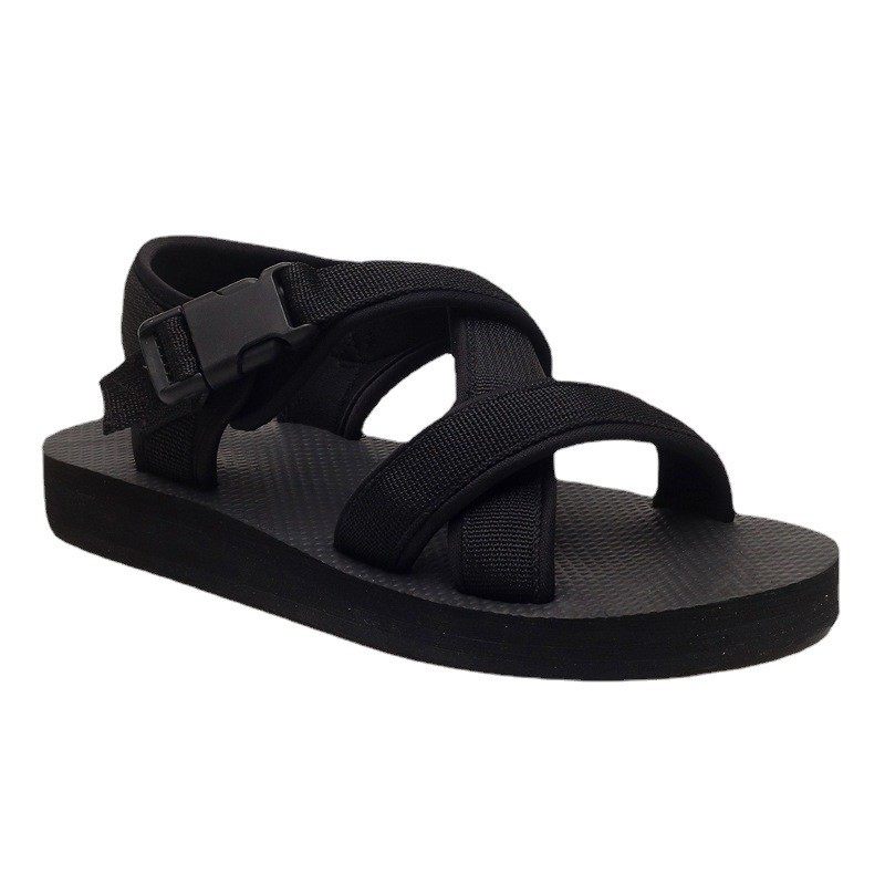 TRENDY SPRING AND SUMMER NEW VIETNAMESE DRAG COUPLE BEACH CROSS BELT LIGHT NET RED SANDALS FOR MEN TO WEAR SPOT DELIVERY