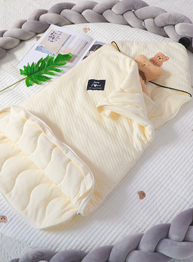 TGTG睡袋婴儿秋冬款宝宝恒温冬季抱被加厚防踢被子神器