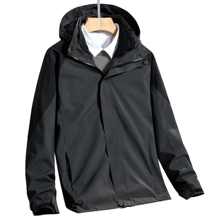 simboo冲锋衣男女2022新款三合一可拆卸抓绒内胆软壳加厚登山外套