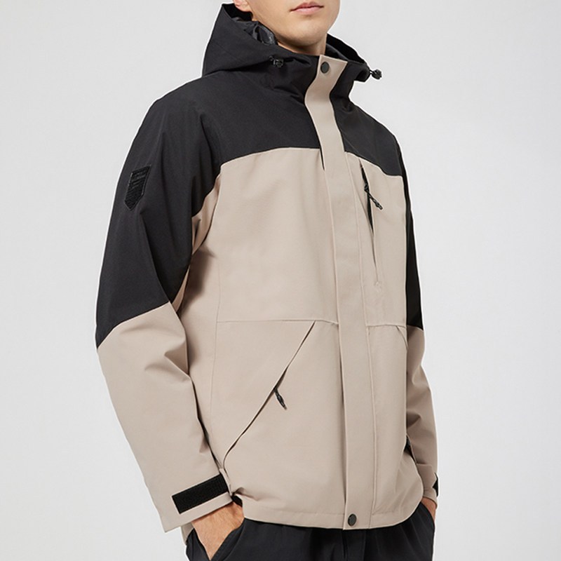 simboo冲锋衣石墨烯银狐绒外套