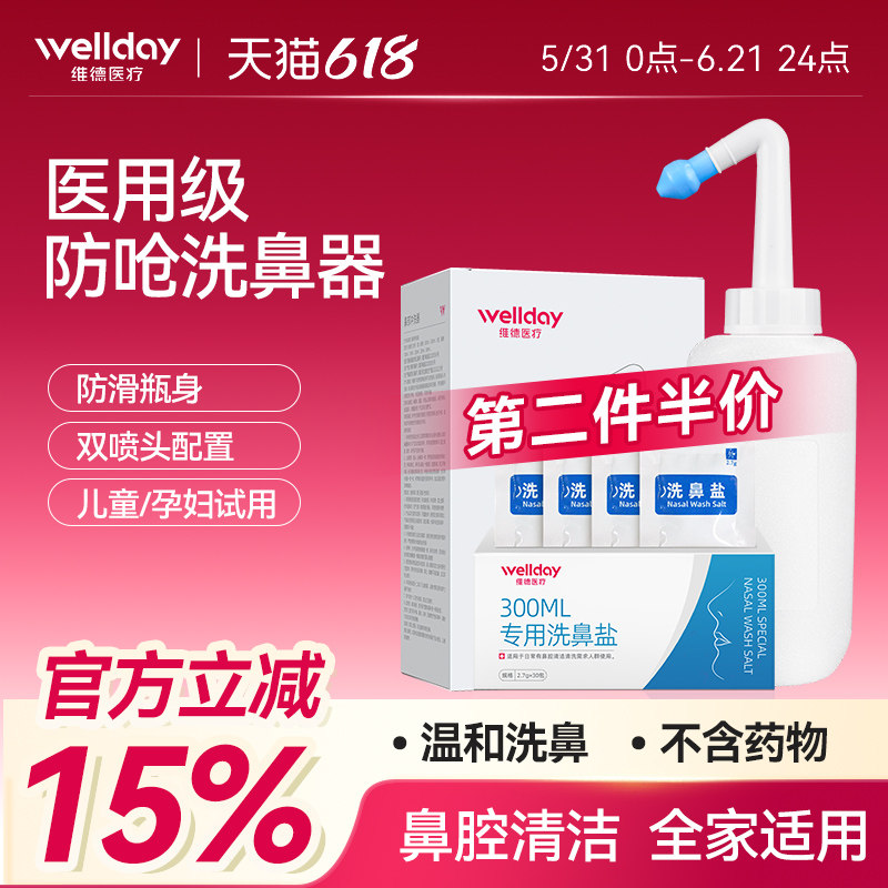 维德医用级手动洗鼻器成人家用