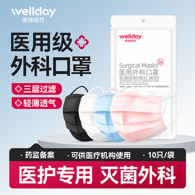 医用外科口罩灭菌级三层防护