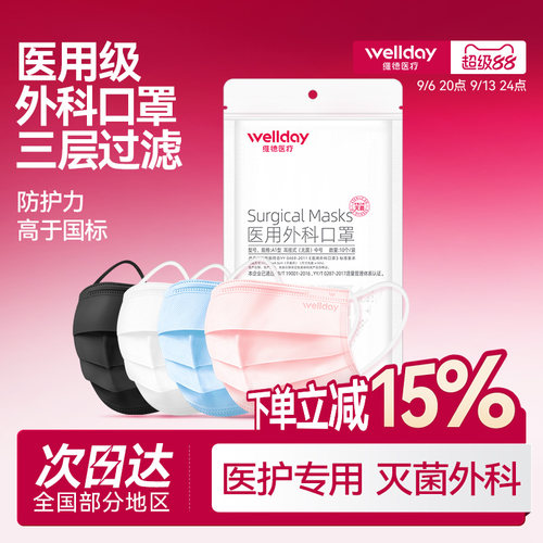 医用外科口罩灭菌级三层防护