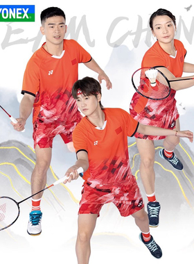 YONEX/尤尼克斯新款羽毛球大赛服10581CR男女短袖短裤连衣裙紫色