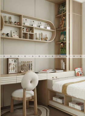 现代简约样板间儿童房书籍创意植物标本主题软装饰品摆件搭配组合