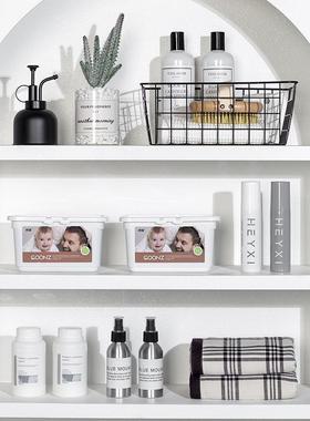 阳台柜摆件样板房卫生间洗衣房家政间收纳筐洗衣液真多肉装饰品