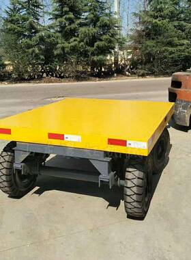 重型平板拖车工厂转运平板车机场乘客货运平板车