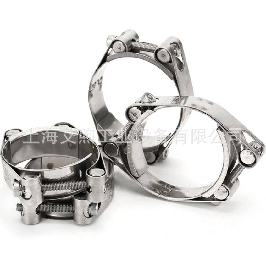 316/304不锈钢双头抱箍双层实心卡箍可调式抗拉拖单双开强力管束,标准件/零部件/工业耗材,卡箍/抱箍/喉箍,淘宝优惠券,粉丝福利购,淘宝优惠卷