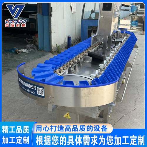 板栗南瓜重量称重机海参多级重量分头机玉米红薯料盒分级机盛耀