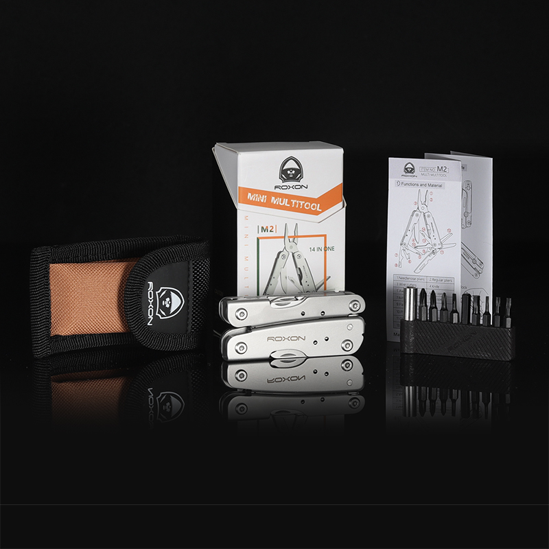 洛森 M2迷你小工具组合剪刀钳户外随身露营U家用多功能工具