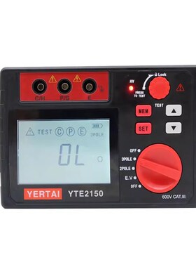 杭州中创接地电阻测试仪 土s壤电阻率高精度防雷接地测试表YTE215