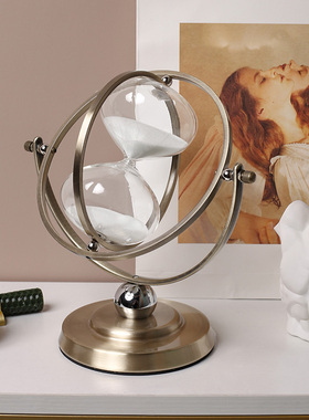 贝汉美轻奢沙漏计时器高档办公室桌D家居客厅电视柜书柜装饰品摆