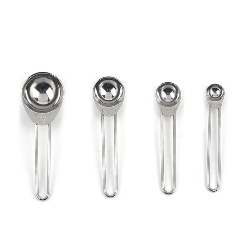 原色不锈钢双线手柄4件套量匙量勺带刻度家庭烘焙厨房计量勺套装,厨房/烹饪用具,量勺,淘宝优惠券,粉丝福利购,淘宝优惠卷