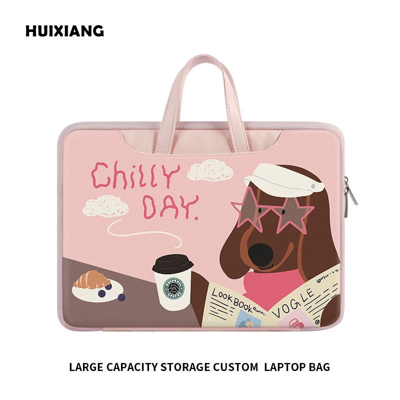 咖啡小狗笔记本电脑包女士高级感