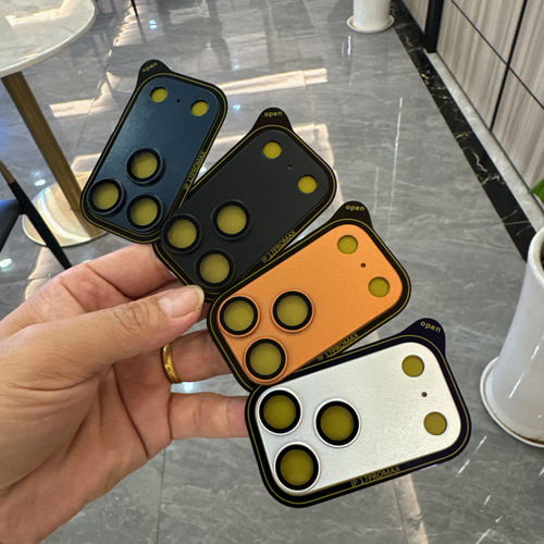 一体全包适用苹果17Promax橙色镜头膜iPhone17pro磨砂后摄保护贴