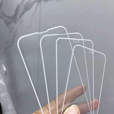 适用苹果15promax白色手机膜iPhone14pro高清纯白色13pro钢化玻璃膜12promax全屏15plus丝印硬边11防爆贴膜XR