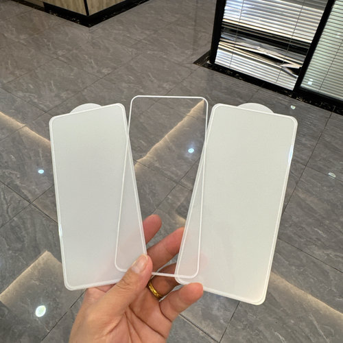 适用努比亚Z70ultra白边手机膜电镀防指纹油z60ultra白色框高铝二强钢化膜无孔z50ultra全屏高清防摔保护贴膜