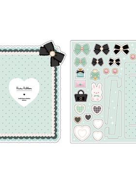 【香菜面包】现货正版fu uya 谷美 露露缎带 亚克力谷美框 绿色