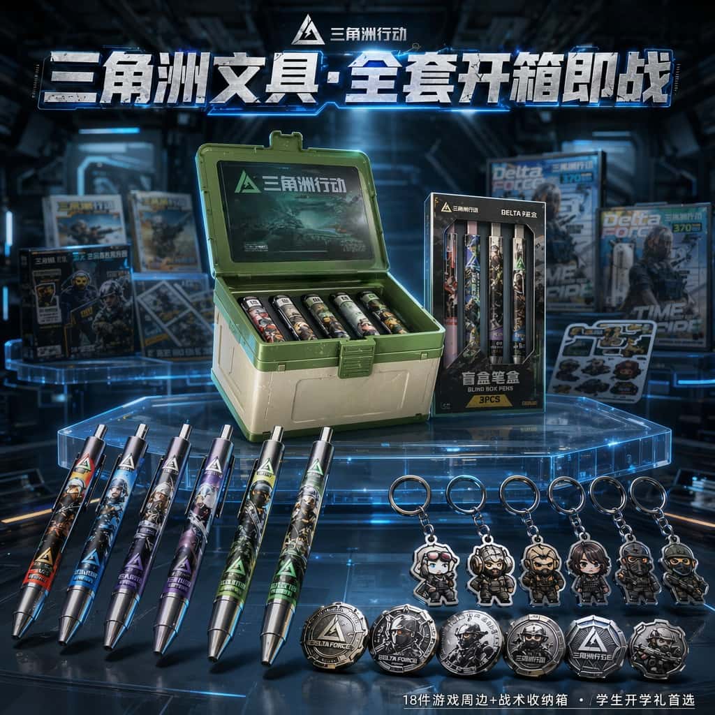 三角洲行动文具套装礼盒一年级小学生学习用品初中生豪华文具盲盒10岁生日礼物高颜值伴手礼幼儿园毕业礼物图片