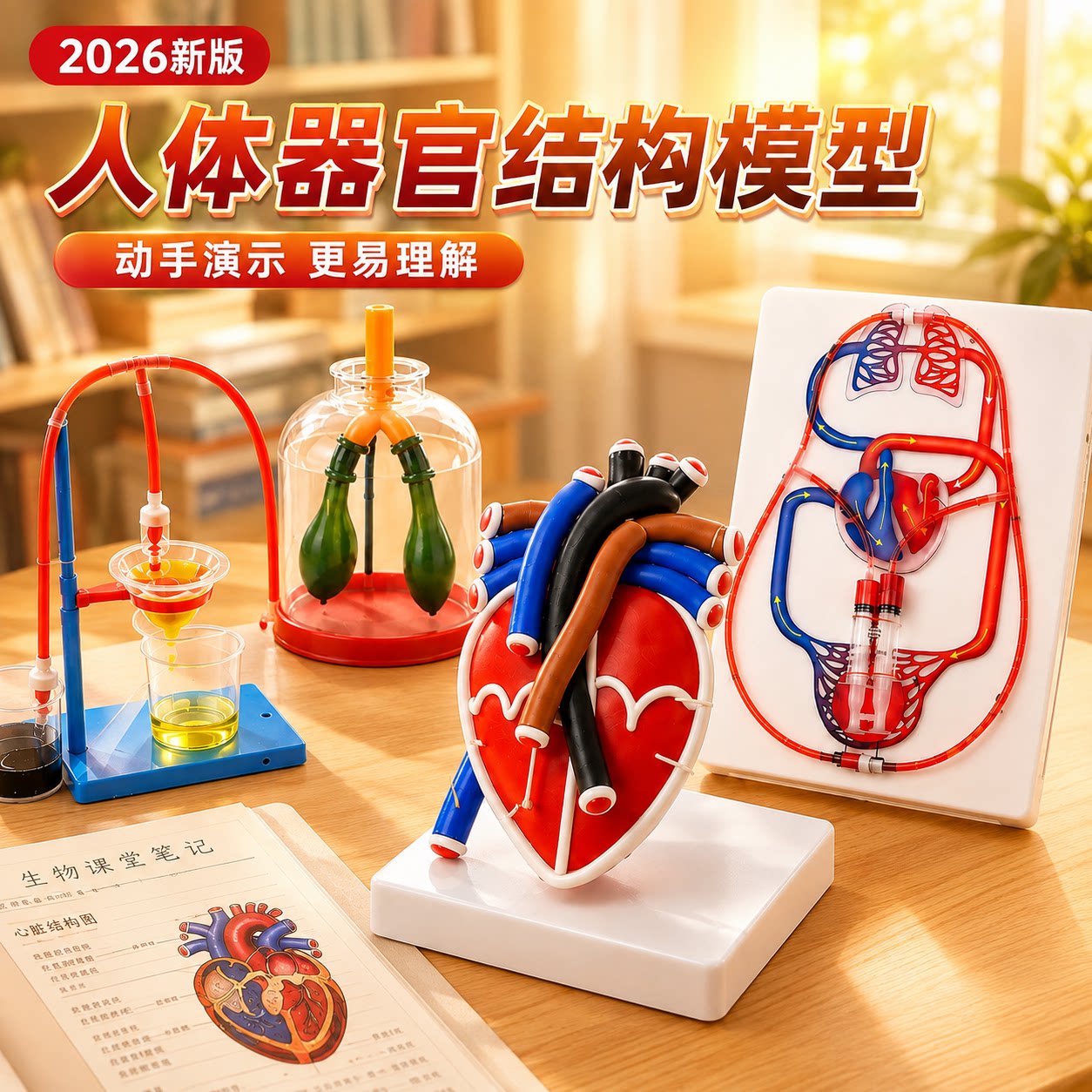 【教材同步人体器官结构模型套装图片