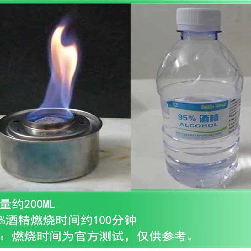 户外煮茶炉液体酒精燃料罐小火锅烤鱼加热L燃烧罐炉芯宿舍煎蛋泡