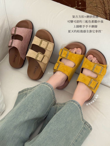 SICA新款厚底拖鞋女外穿高级感银色凉鞋仙女松糕凉拖
