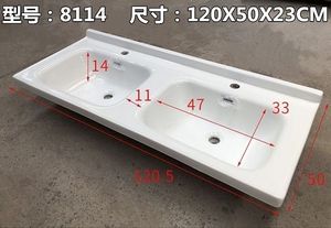 陶瓷双盆洗脸盆台上洗面盆一体双面盆双人台盆双洗手盆洗水池大