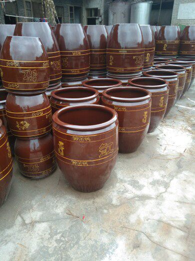 水缸发酵缸酒坛酒缸酿酒饭大缸老式土陶腌菜腌肉庭院造景风养鱼缸