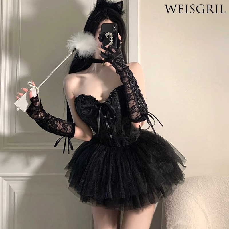 WEISGIRL性感情绪内衣纯欲制服诱惑兔女郎猫咪女仆装天使女王套装-封面