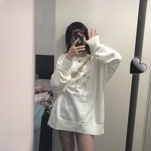 上衣 慵懒风BF外套ins潮套头长袖 早秋薄款 米奇卫衣女原宿宽松韩版