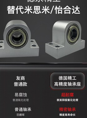 立式双轴承铝合金PW6000 6001 6002 60J03 6004轴承固定座光轴支