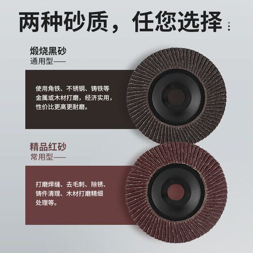 百叶片角磨机100不锈钢除锈抛光片木头砂轮片百叶轮X打磨片抛光轮