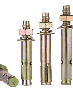 镀彩锌膨a胀螺丝拉爆爆炸螺栓外膨胀管钉盒/箱装M6M8M10M12M14-M2