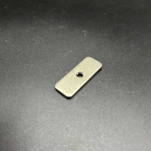 不锈钢方形封口牙片带牙方管螺丝垫片G紧固件平牙堵头盖攻丝封口