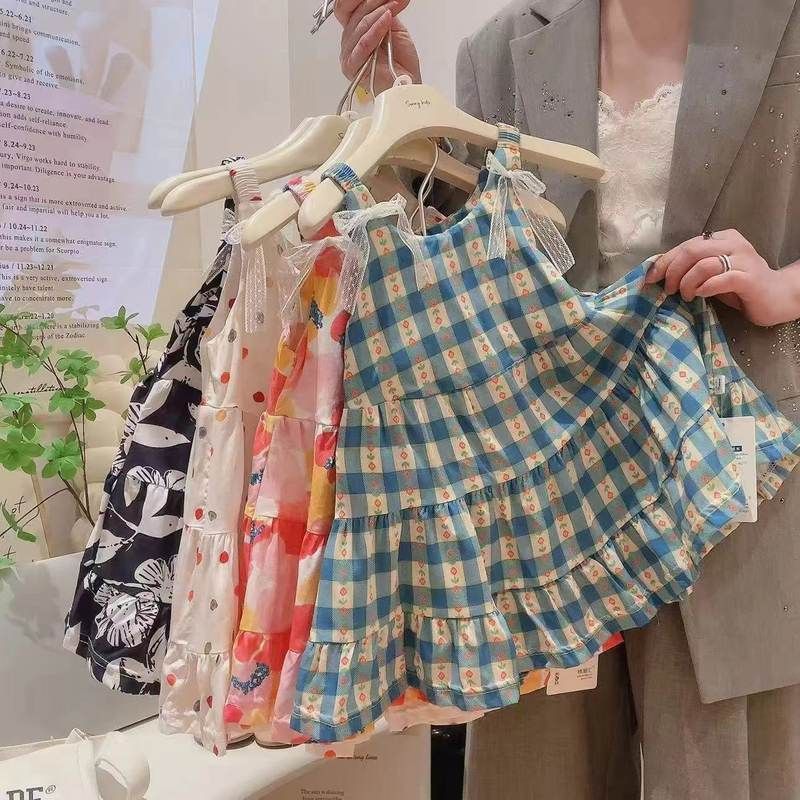 【乌糖】女童绵绸韩系背心裙宝宝