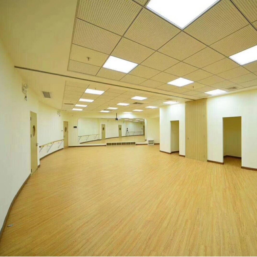 pvc地胶健身房塑胶地板贴舞蹈教室私教瑜伽房地板革健身房专用