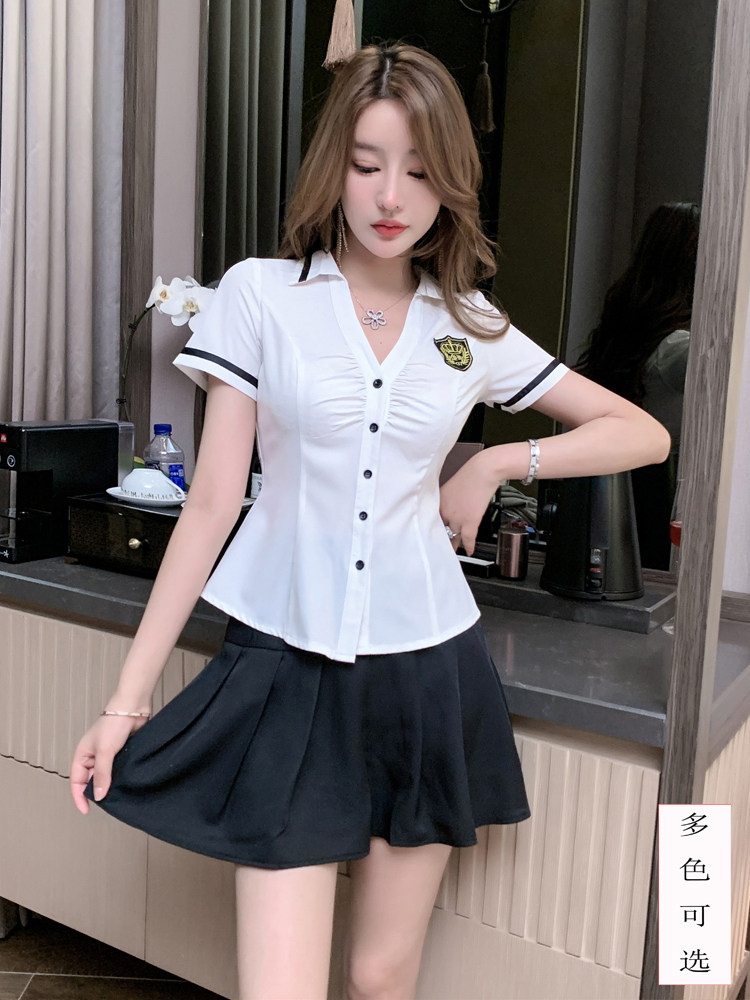 NIGHT SHOW CLOTHES SEXY HOTEL PRINCESS CLOTHES SHIRTS SWING SKIRTS SETS SAUNA MASSAGES FOOT BATHS TECHNICIAN WORK CLOTHES