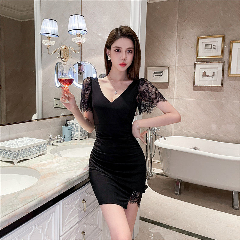 夜总店女装大码低胸连衣裙子包臀