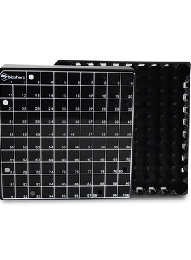 Biosharp BS-CVBP-100B 100孔2ml塑料冻存盒 PC 黑色