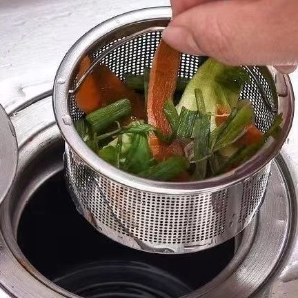 厨房水槽过滤网洗菜盆洗碗槽水池垃圾下水道防堵不锈钢排水口漏网