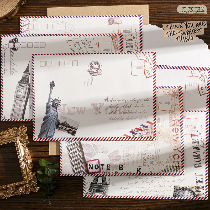 可邮寄信封高级感学生浪漫信笺