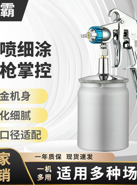 漆霸W-77喷漆枪上下壶家具汽车油漆专用气动高雾化多口径喷壶喷枪